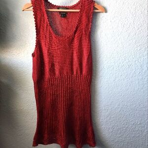 Ralph Lauren hand Knit Silk sleeveless blouse dress